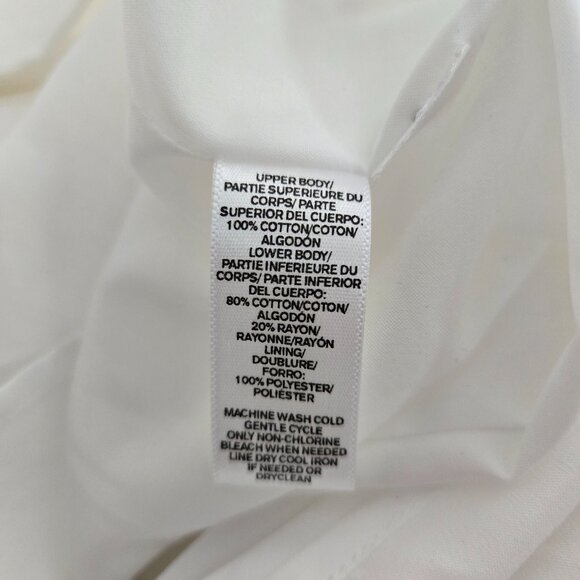 Ann Taylor LOFT White Sleeveless Sheath Dress 10 - Picture 6 of 7